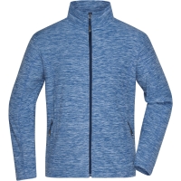Men's Fleece Jacket - Blue melange/navy