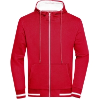 Men's Club Sweat Jacket - Red/white
