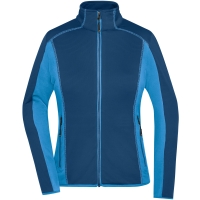 Ladies' Structure Fleece Jacket - Navy/bright blue