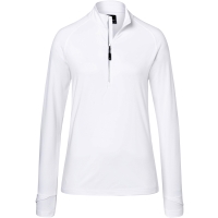 Ladies' Sports  Shirt Halfzip - White