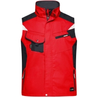 Workwear Vest - STRONG - - Red/black