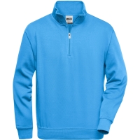 Workwear Half Zip Sweat - Aqua