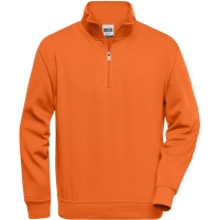 Workwear Half Zip Sweat - Orange
