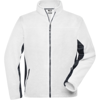 Men's Workwear Fleece Jacket - STRONG - - White/carbon