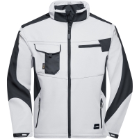Workwear Softshell Jacket - STRONG - - White/carbon