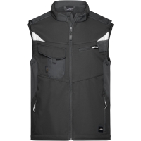 Workwear Softshell Vest - STRONG - - Black/black