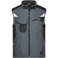 Workwear Softshell Vest - STRONG - - Carbon/black