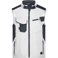 Workwear Softshell Vest - STRONG - - White/carbon
