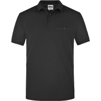 Men's Workwear Polo Pocket - Black