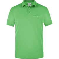 Men's Workwear Polo Pocket - Lime Green