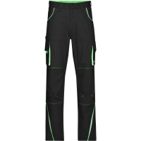 Workwear Pants  - COLOR - - Black/lime green