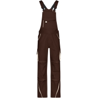 Workwear Pants with Bib - COLOR - - Brown/stone