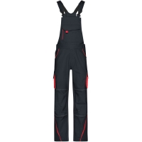 Workwear Pants with Bib - COLOR - - Carbon/red