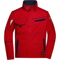 Workwear Jacket - COLOR - - Red/navy