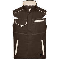 Workwear Vest - COLOR - - Brown/stone