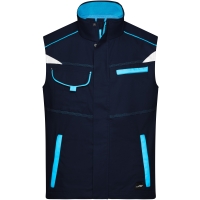 Workwear Vest - COLOR - - Navy/turquoise