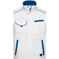 Workwear Vest - COLOR - - White/royal