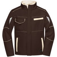 Workwear Softshell Jacket - COLOR - - Brown/stone