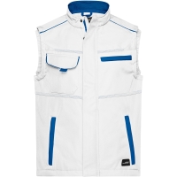 Workwear Softshell Vest - COLOR - - White/royal