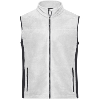 Men's Workwear Fleece Vest - STRONG - - White/carbon