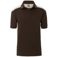 Men's Workwear Polo - COLOR - - Brown/stone
