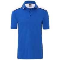 Men's Workwear Polo - COLOR - - Royal/white