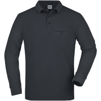 Men's Workwear Polo Pocket Longsleeve - Carbon