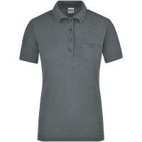 Ladies' Workwear Polo Pocket - Dark grey