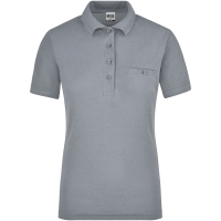 Ladies' Workwear Polo Pocket - Grey heather