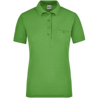 Ladies' Workwear Polo Pocket - Lime Green