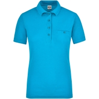 Ladies' Workwear Polo Pocket - Turquoise