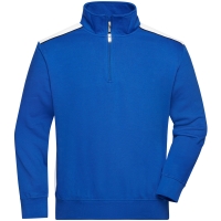 Workwear Half-Zip Sweat - COLOR - - Royal/white