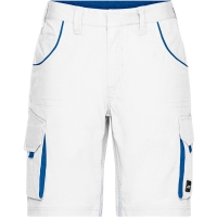 Workwear Bermudas - COLOR - - White/royal