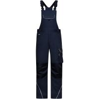 Workwear Pants with Bib - SOLID - - Navy