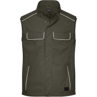 Workwear Softshell Light Vest - SOLID - - Olive