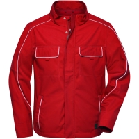 Workwear Softshell Light Jacket - SOLID - - Red
