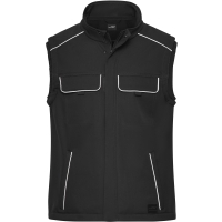 Workwear Softshell Vest - SOLID - - Black