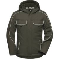 Workwear Softshell Padded Jacket - SOLID - - Olive