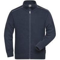 Men's Workwear Sweat-Jacket - SOLID - - Navy
