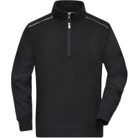 Workwear Half-Zip Sweat - SOLID - - Black