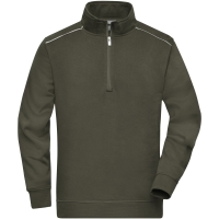 Workwear Half-Zip Sweat - SOLID - - Olive