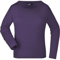 Ladies' Shirt Long-Sleeved Medium - Aubergine