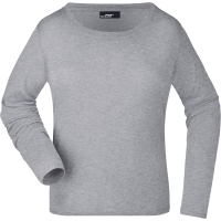 Ladies' Shirt Long-Sleeved Medium - Grey heather