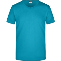 Men's Slim Fit V-T - Caribbean blue