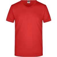 Men's Slim Fit V-T - Red