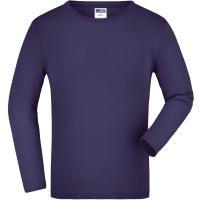 Junior Shirt Long-Sleeved Medium - Aubergine