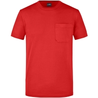 Men's Round-T Pocket - Red