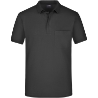 Men's Polo Pocket - Black