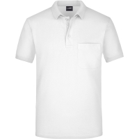 Men's Polo Pocket - White