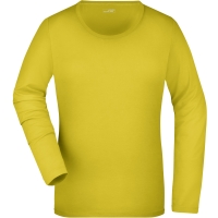 Ladies' Stretch Shirt Long-Sleeved - Yellow